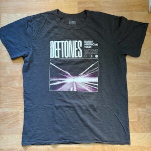 Deftones 2025 North American Tour T-Shirt Large Black Concert Dates